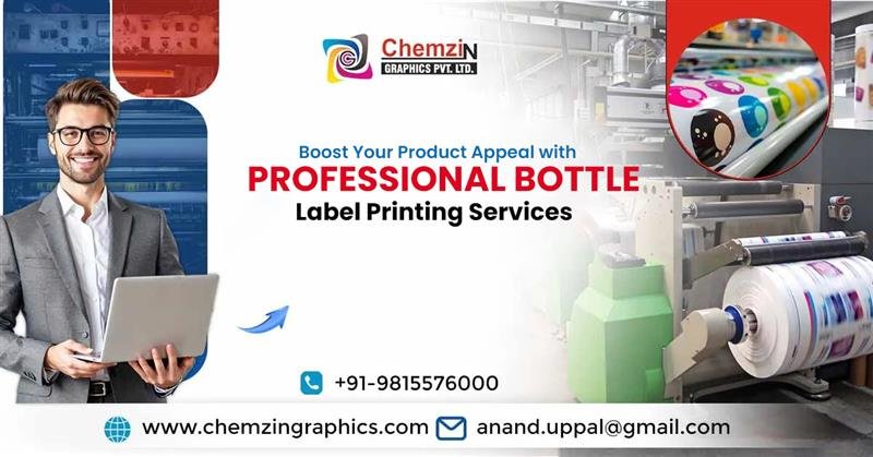 Boost Your Product Appeal with Professional Bottle Label Printing Services in India
